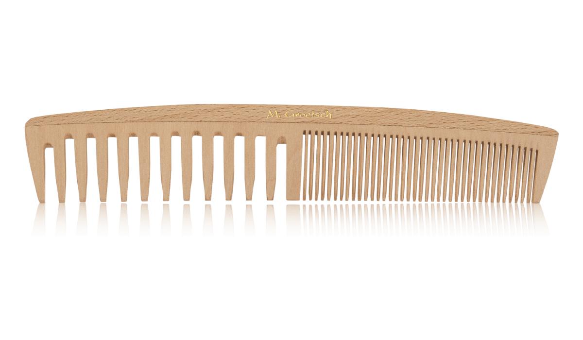 Hair cutting comb for professionals - wide and fine teeth