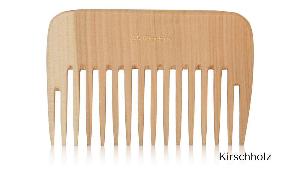 Peigne à boucles en bois - 12 cm de large