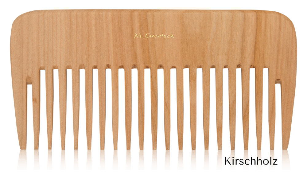 Lockenkamm aus Holz - 16cm breit