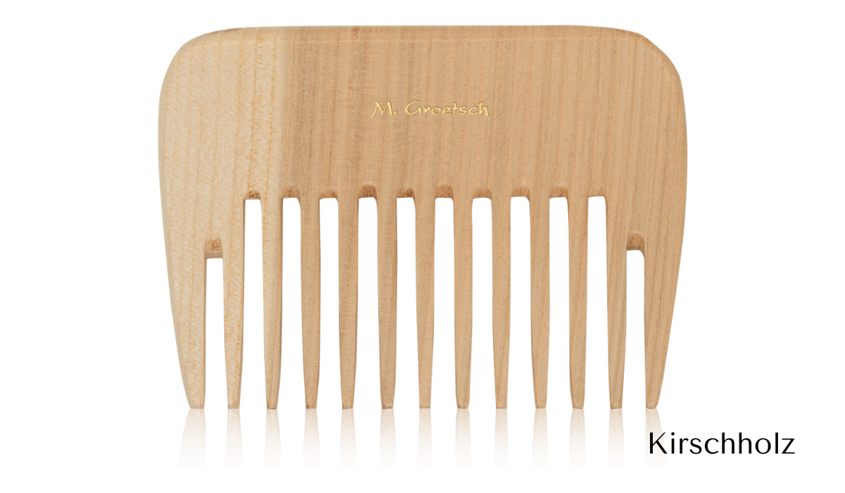Strähnenboy Holzkamm Aus Buche, 9 Cm, 8 Zinken – Handgemachter Locken- & Strähnenkamm