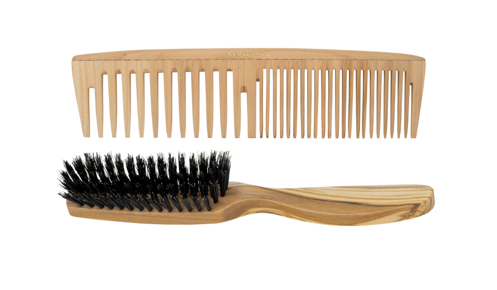 Hair comb and hair brush for normal hair