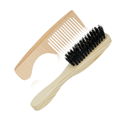 Beard brush and beard comb