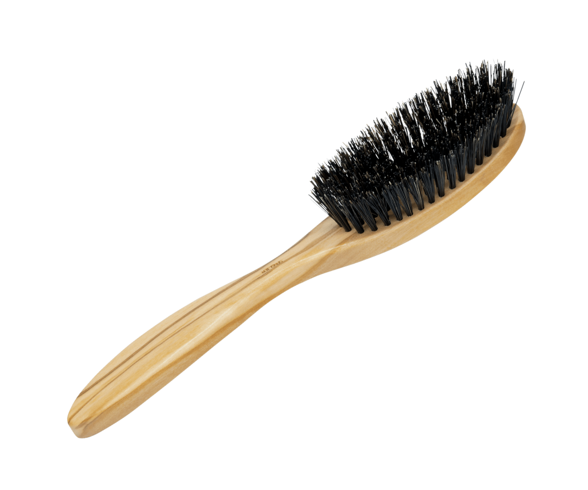Amazon.com : Hair Brush Mini Boar Bristle Hairbrush for Thick Curly Thin  Long Short Wet or Dry Hair Detangle Massage Add Shine, Pocket Travel Small  Paddle Hair Brush for Men Women Kids :