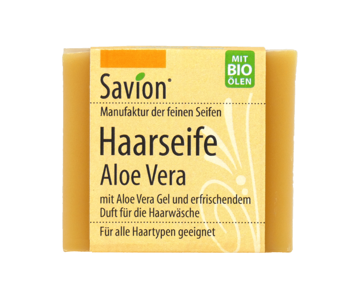 Hair soap with aloe vera